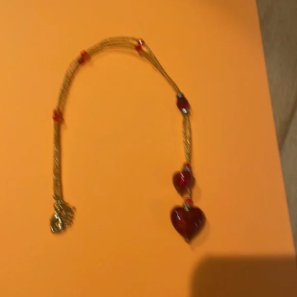 Glass heart necklace - Picture 4 of 5